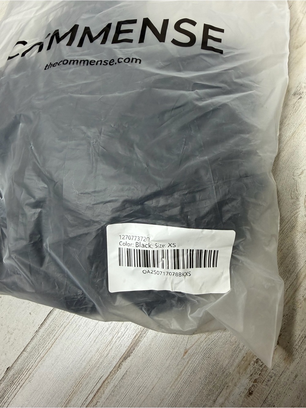 Commense Black Drape-Front Ruched Cap-Sleeve Top - Picture 5 of 5